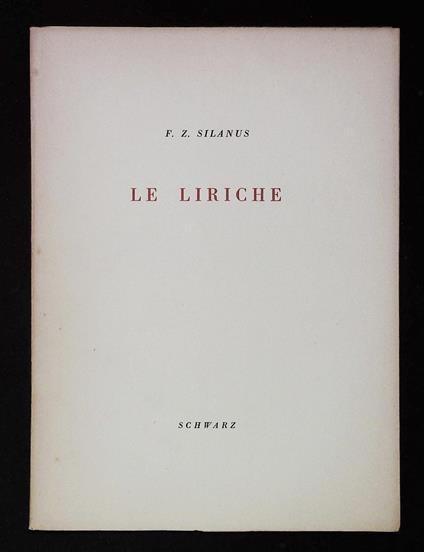 Le liriche - copertina