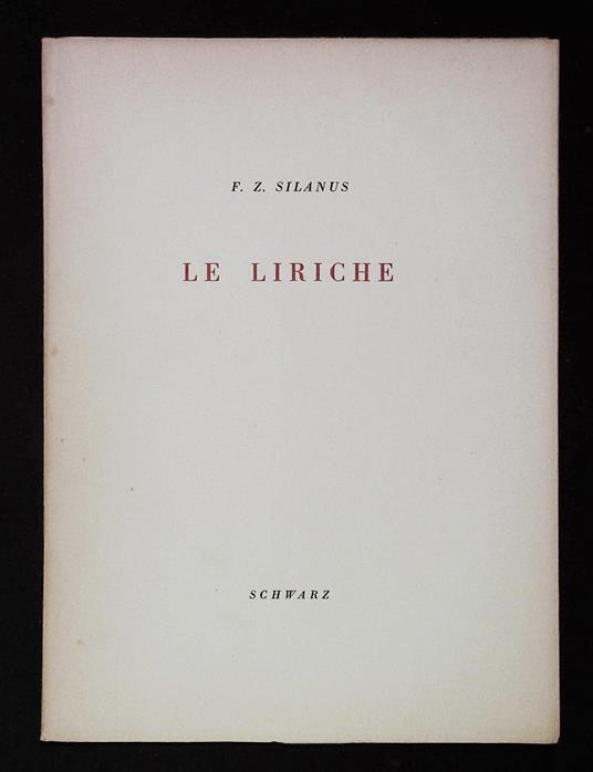 Le liriche - copertina