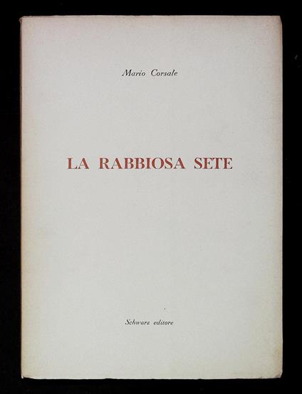La rabbiosa sete - copertina