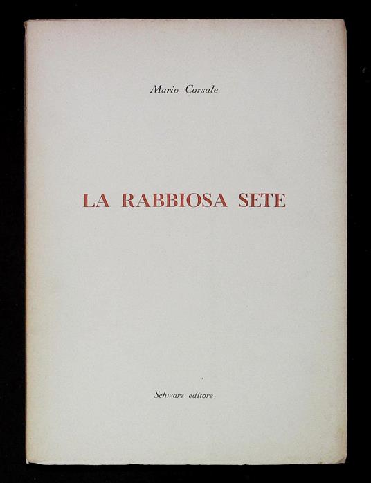 La rabbiosa sete - copertina