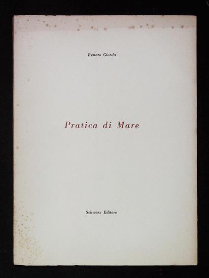 Pratica di Mare - Renato Giorda - copertina