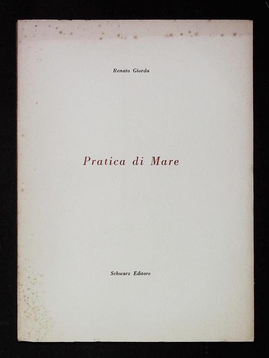 Pratica di Mare - Renato Giorda - copertina