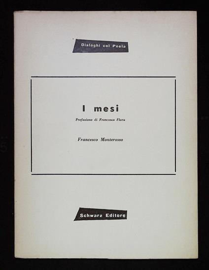 I mesi - Francesco Monterosso - copertina