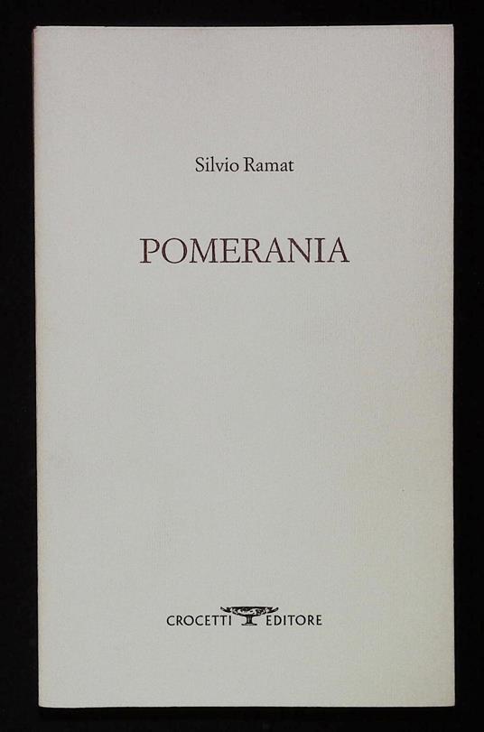 Pomerania - Silvio Ramat - copertina