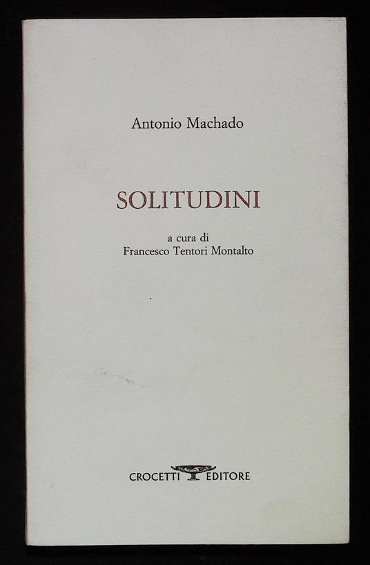 Solitudini - Antonio Machado - copertina