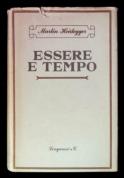 Essere e tempo - Martin Heidegger - copertina