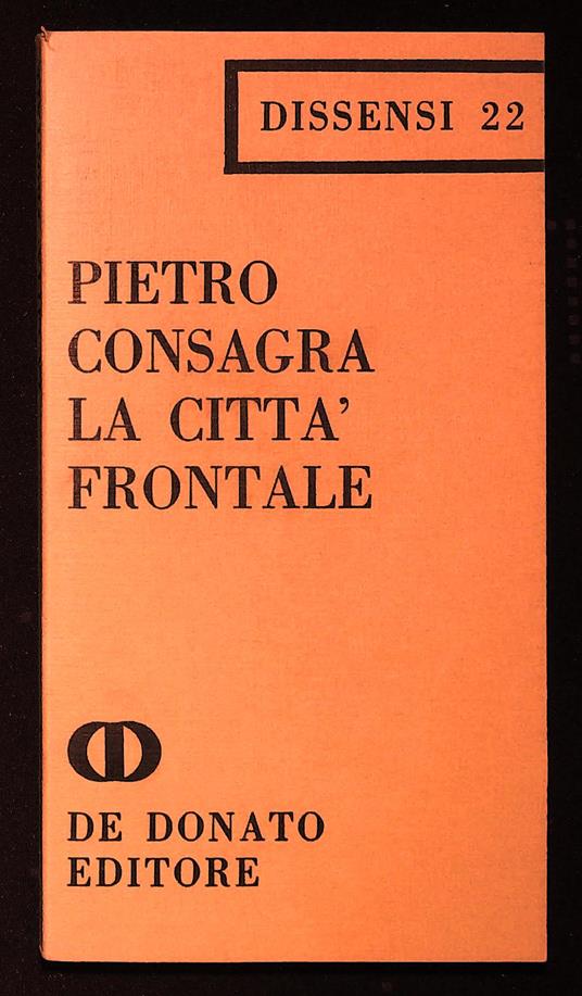 La Città Frontale - Pietro Consagra - copertina