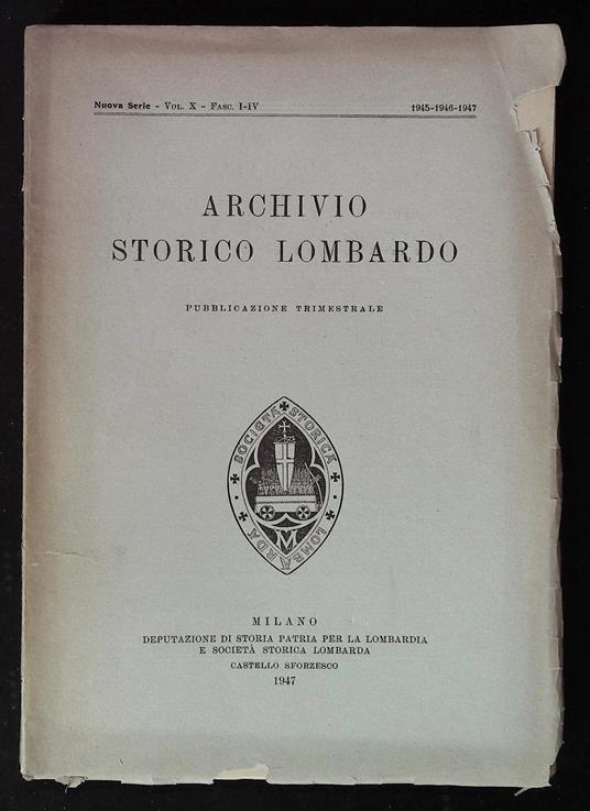 Archivio storico lombardo - copertina