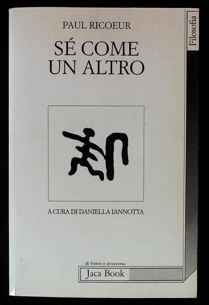 Sé come un altro - Paul Ricoeur - copertina