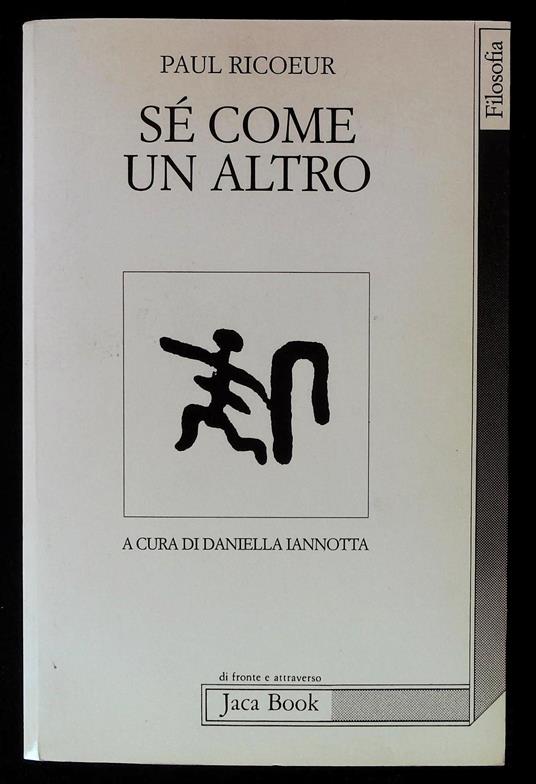 Sé come un altro - Paul Ricoeur - copertina