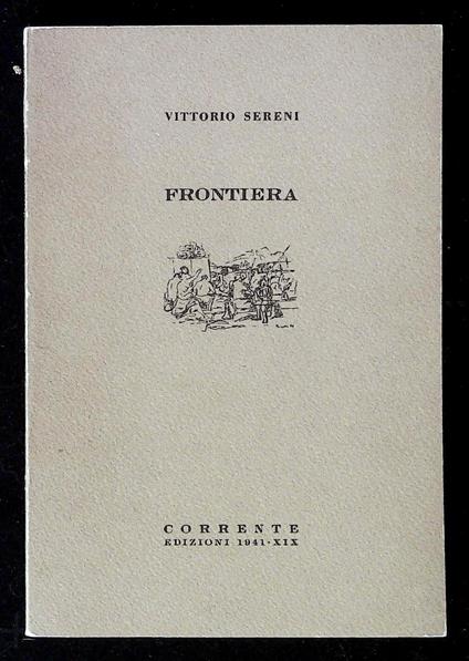 Frontiera - Vittorio Sereni - copertina