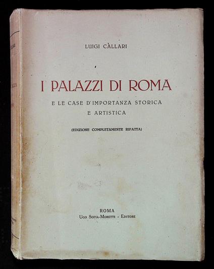 I palazzi di Roma e le case d'importanza storica e artistica - copertina