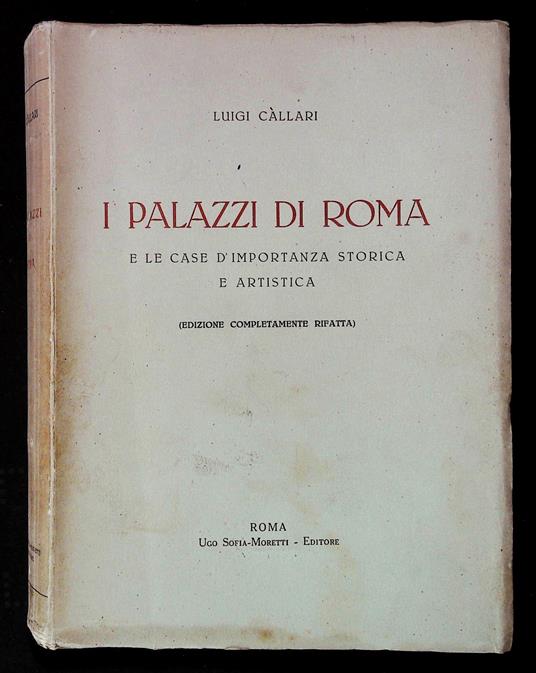 I palazzi di Roma e le case d'importanza storica e artistica - copertina