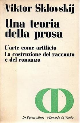 UNA TEORIA DELLA PROSA. L'arte come artificio. La costruzione del racconto e del romanzo - Viktor Sklovskij - copertina