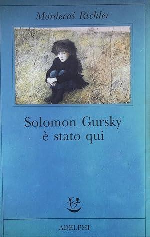Solomon Gursky E' Stato Qui - Mordecai Richler - copertina