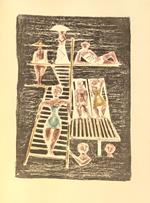 LE LITOGRAFIE DI CAMPIGLI. IL TRAMPOLINO. Litografia a colori