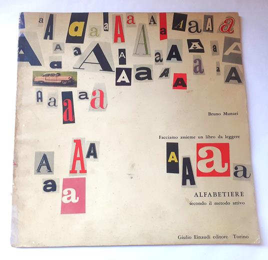 ALFABETIERE. Facciamo assieme un libro da leggere secondo il metodo attivo - Bruno Munari - copertina