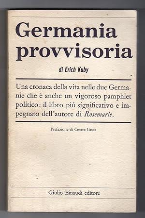 Germania Provvisoria - Erich Kuby - copertina