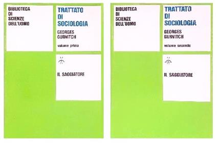 TRATTATO DI SOCIOLOGIA (2 Volumi) - Georges Gurvitch - copertina