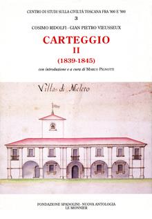 Carteggio Ii - Cosimo Ridolfi - copertina