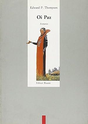Oi Paz - Edward P. Thompson - copertina