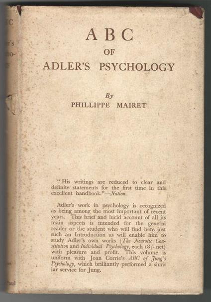 ABC of Adler's pscyhology - copertina