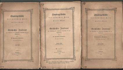 Geschichte Italiens von der Gründung der regierenden Dynastien bis zur Gegenwart - copertina