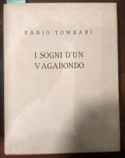 I Sogni D'un Vagabondo - Fabio Tombari - copertina