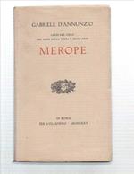 Laudi Del Cielo Del Mare Della Terra E Degli Eroi Merope
