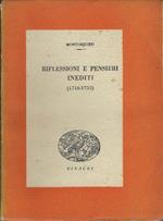 Riflessioni E Pensieri Inediti (1716-1755)