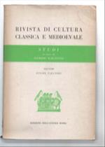 Rivista Di Cultura Classica E Medioevale Anno Vii - Numeri 1-3 - Gennaio-Dice..