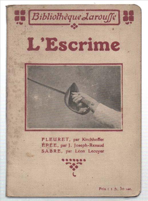 L' escrime. Fleuret, Épée, Sabre - copertina