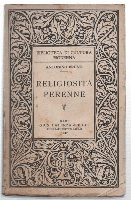 Religiosità Perenne - Antonino Bruno - copertina