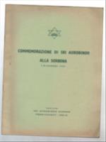 Commemorazione Di Sri Aurobindo Alla Sorbona 5 Dicembre 1955