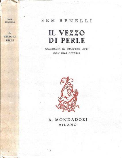 Il vezzo di perle - Sem Benelli - copertina