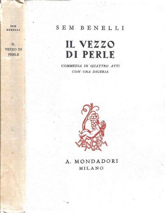 Il vezzo di perle - Sem Benelli - copertina