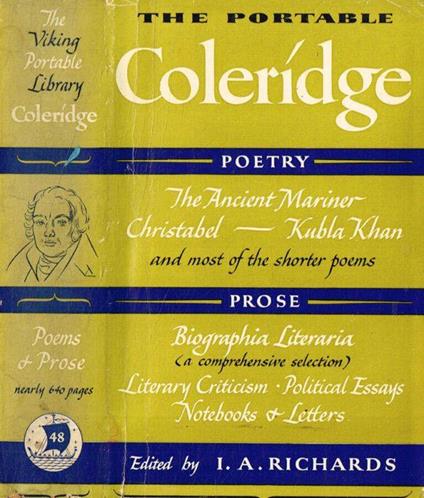 The portable Coleridge - I.A. Richards - copertina