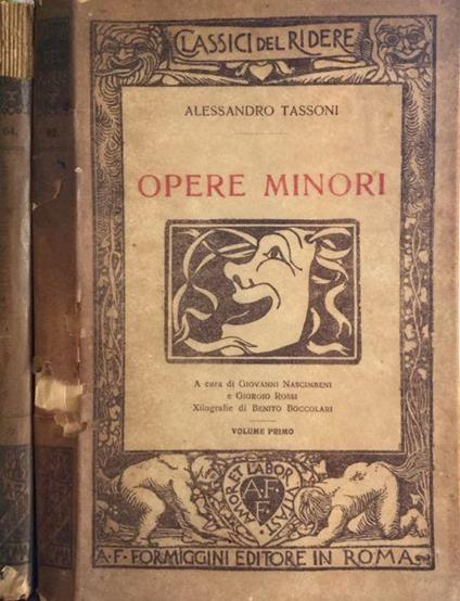 Opere Minori - Alessandro Tassoni - copertina
