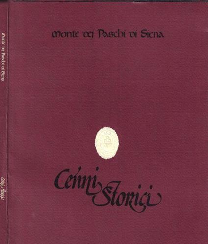 Monte dei Paschi di Siena - Cenni storici - copertina
