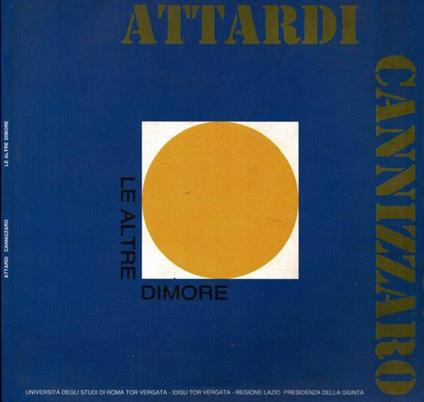 Attardi Cannizzaro - Le altre dimore - copertina