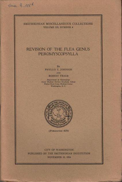 Revision of the flea genus peromyscopsylla - copertina