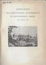 Annuario dell'osservatorio astronomico di Capodimonte - Napoli per l'anno1962