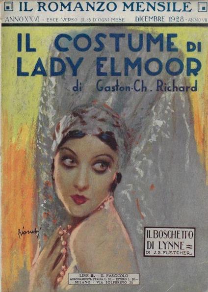 Il romanzo mensile anno 1928 dicembre - Silvio Spaventa Filippi - copertina