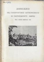Annuario dell'osservatorio astronomico di Capodimonte - Napoli per l'anno bisestile 1960