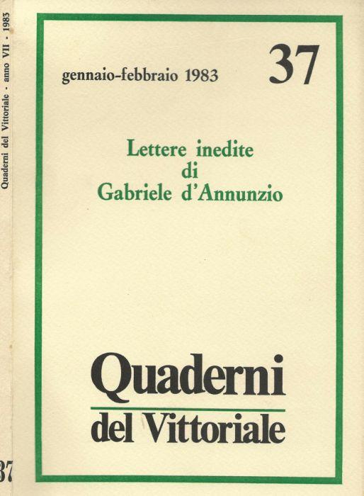 Quaderni del Vittoriale n.37 - copertina