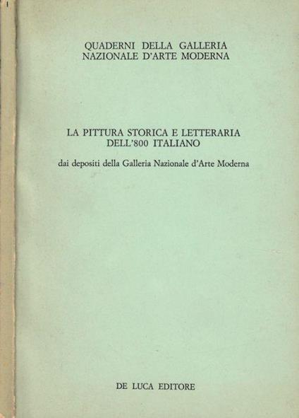 La pittura storica e letteraria dell'800 italiano - copertina