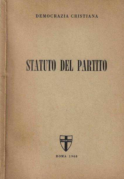 Statuto del Partito - copertina