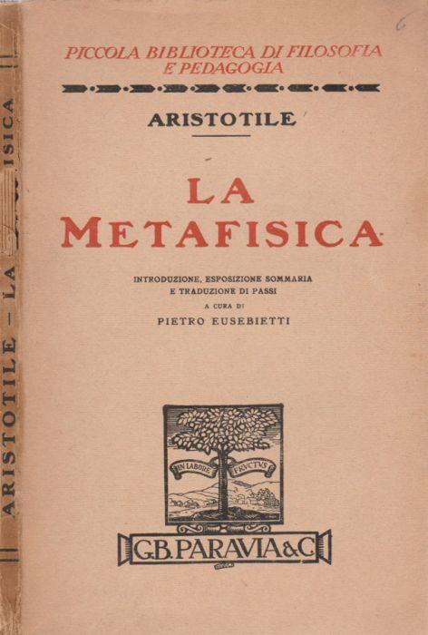 La Metafisica - copertina