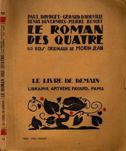 Le roman des quatre - Paul Bourget - copertina