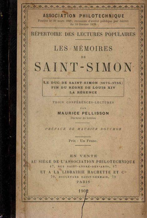 Les Mèmoires de Saint-Simon - Maurice Pellisson - copertina